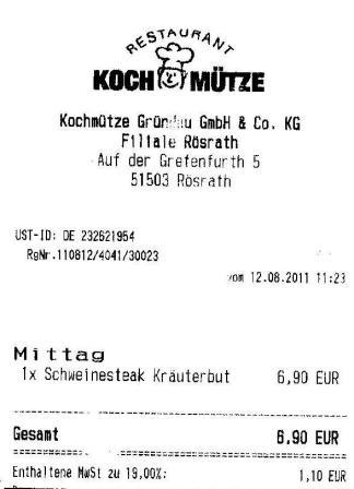 nicn Hffner Kochmtze Restaurant